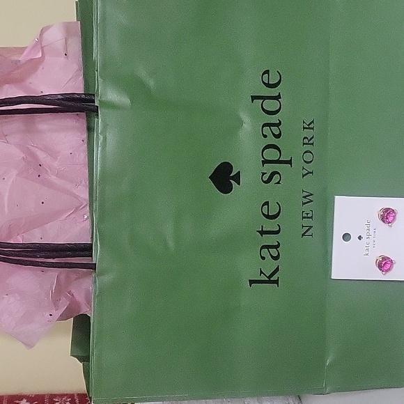 Kate Spade Pink and Gold Earrings - Picture 3 of 3